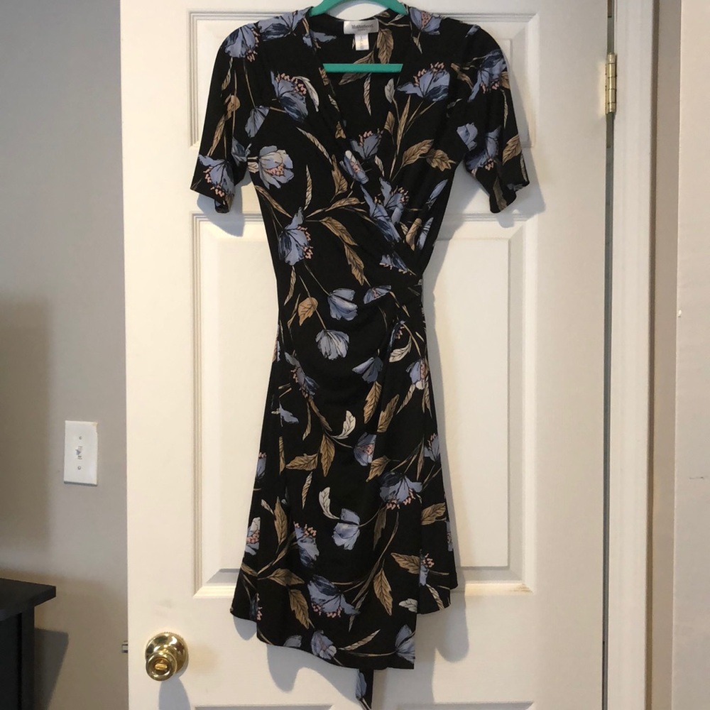 Motherhood Maternity floral wrap dress